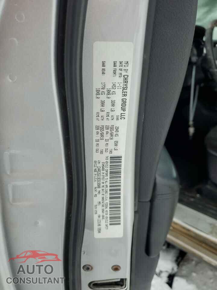 DODGE DURANGO 2011 - 1D4RE2GG1BC618908