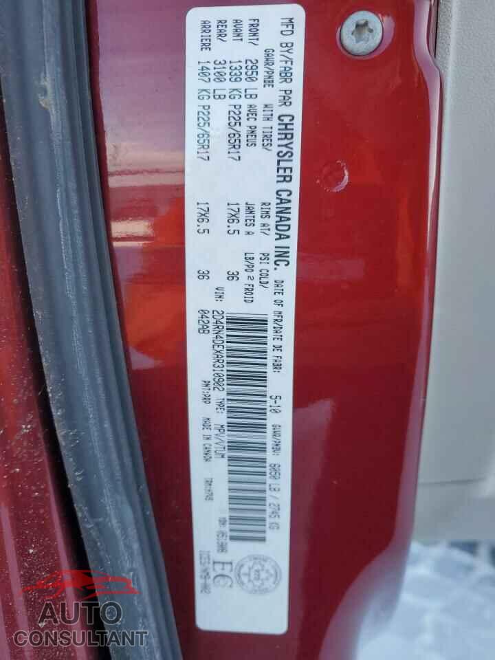 DODGE CARAVAN 2010 - 2D4RN4DEXAR310902