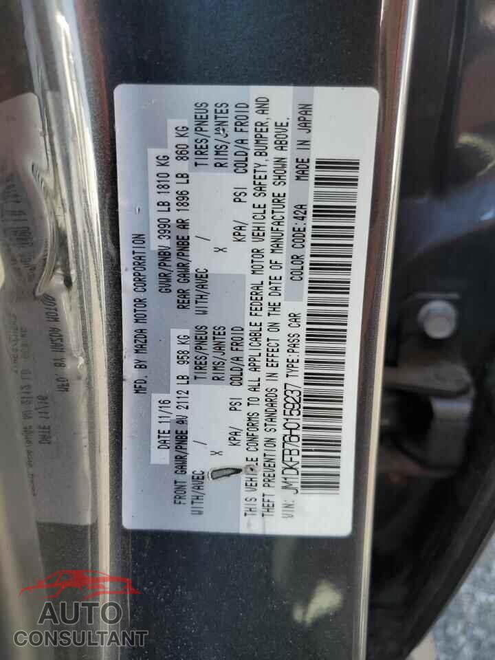 MAZDA CX-3 2017 - JM1DKFB76H0159237