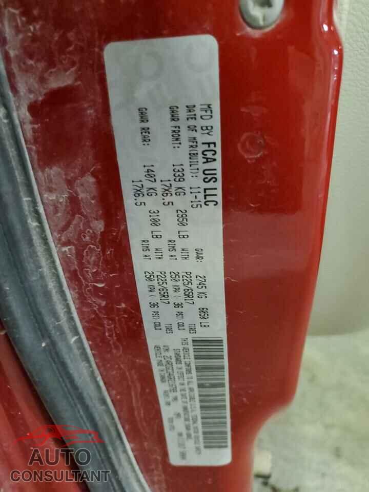 DODGE CARAVAN 2016 - 2C4RDGCG4GR216799