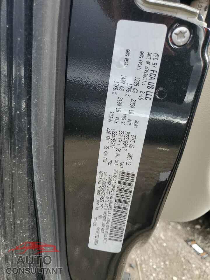 DODGE CARAVAN 2017 - 2C4RDGCG8HR554529