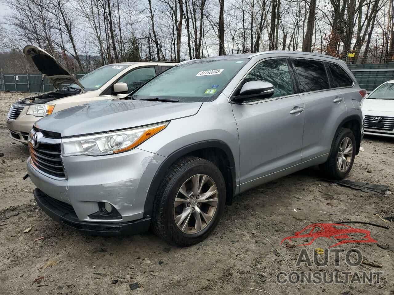 TOYOTA HIGHLANDER 2015 - 5TDJKRFH6FS211757