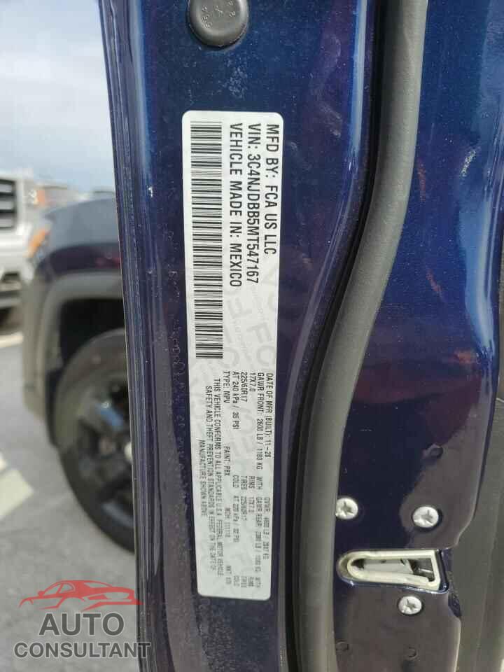 JEEP COMPASS 2021 - 3C4NJDBB5MT547167