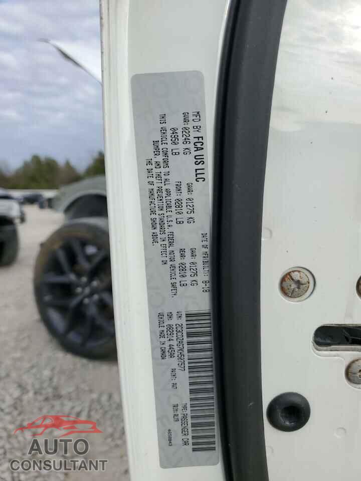 DODGE CHALLENGER 2019 - 2C3CDZAG7KH507577