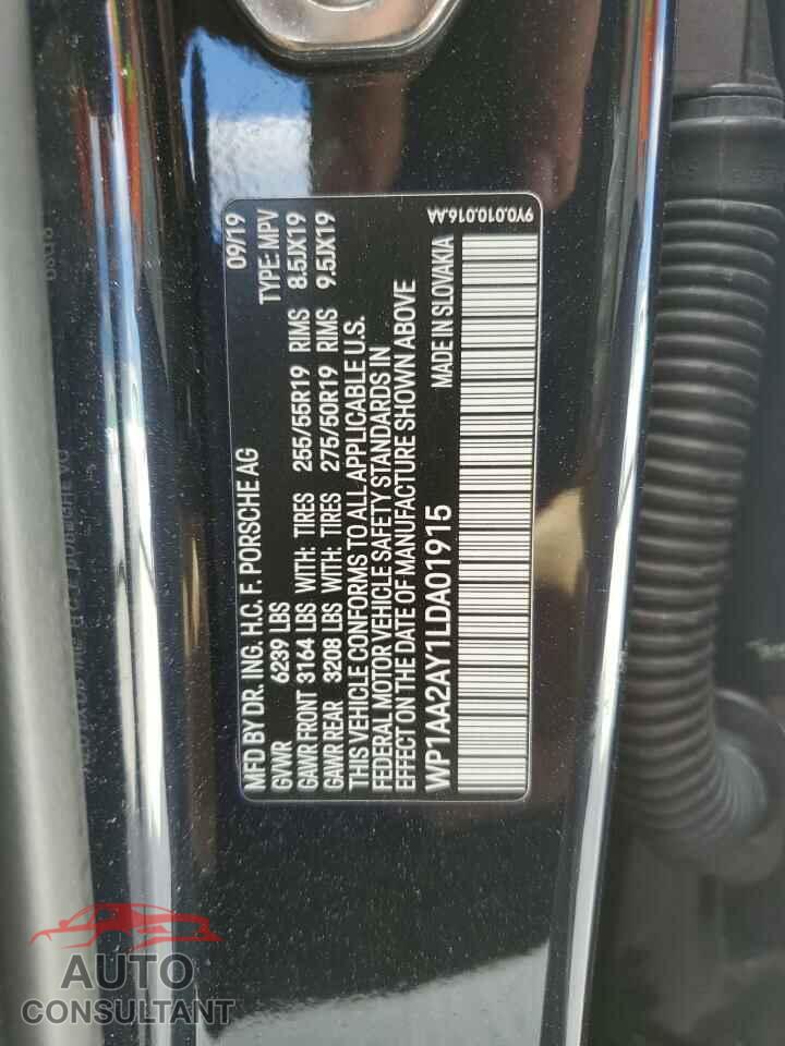PORSCHE CAYENNE 2020 - WP1AA2AY1LDA01915