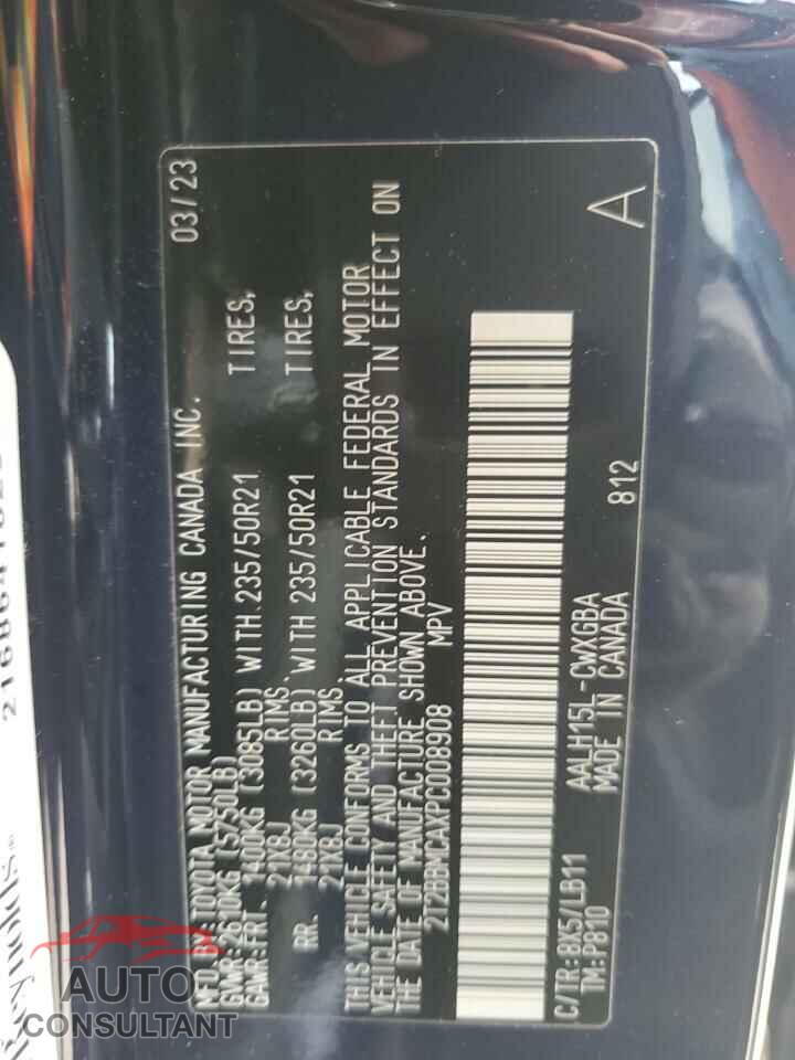 LEXUS RX 350H BA 2023 - 2T2BBMCAXPC008908