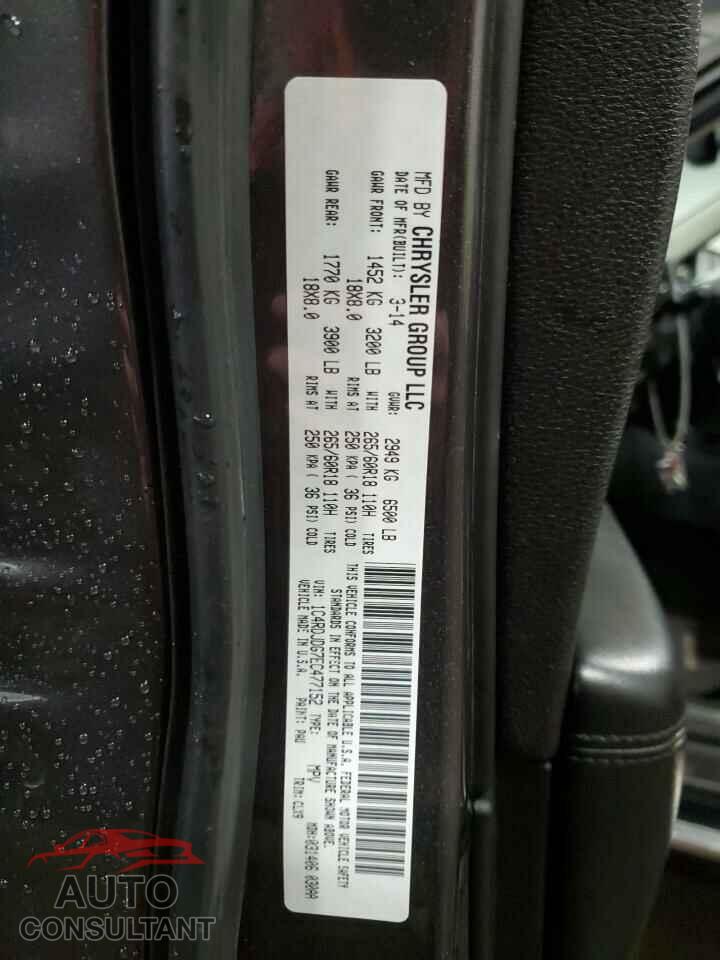 DODGE DURANGO 2014 - 1C4RDJDG7EC477152