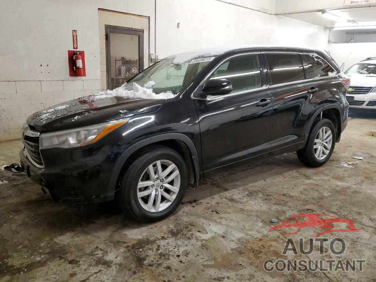 TOYOTA HIGHLANDER 2015 - 5TDBKRFH8FS105802