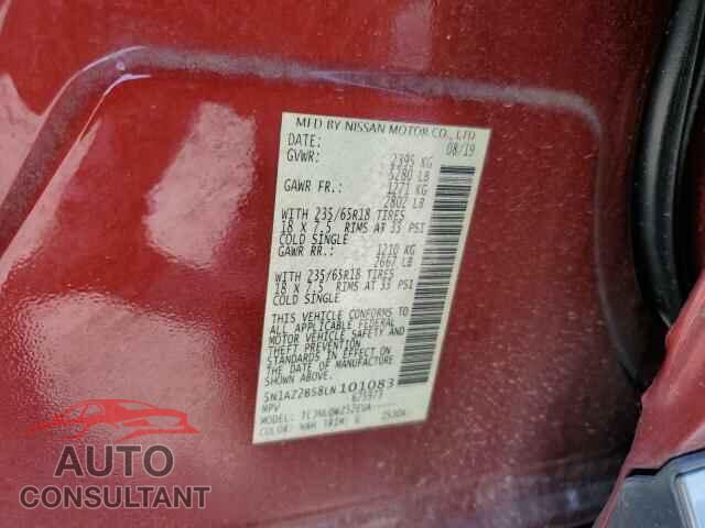 NISSAN MURANO 2020 - 5N1AZ2BS8LN101083