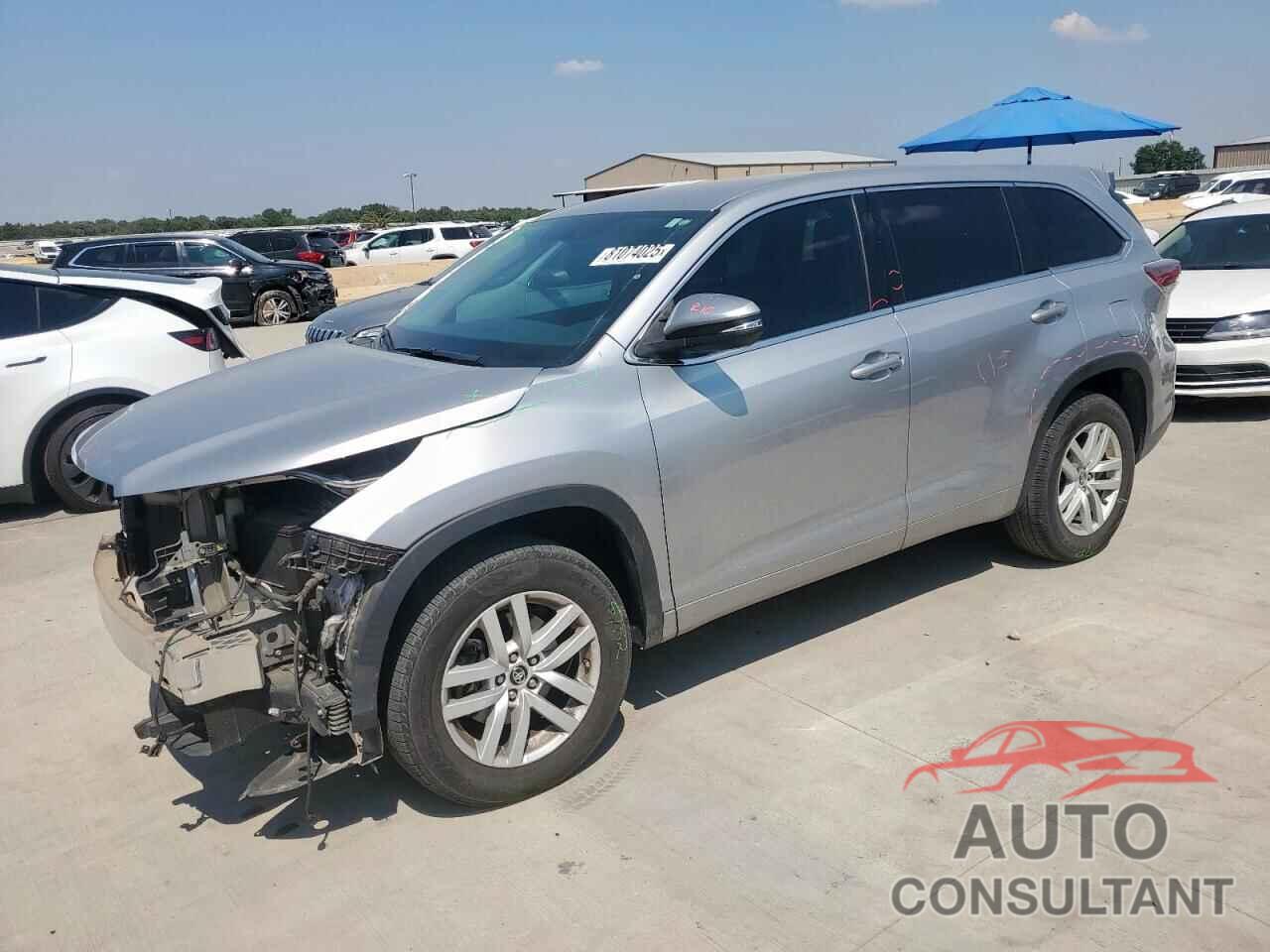 TOYOTA HIGHLANDER 2016 - 5TDZKRFH4GS129076