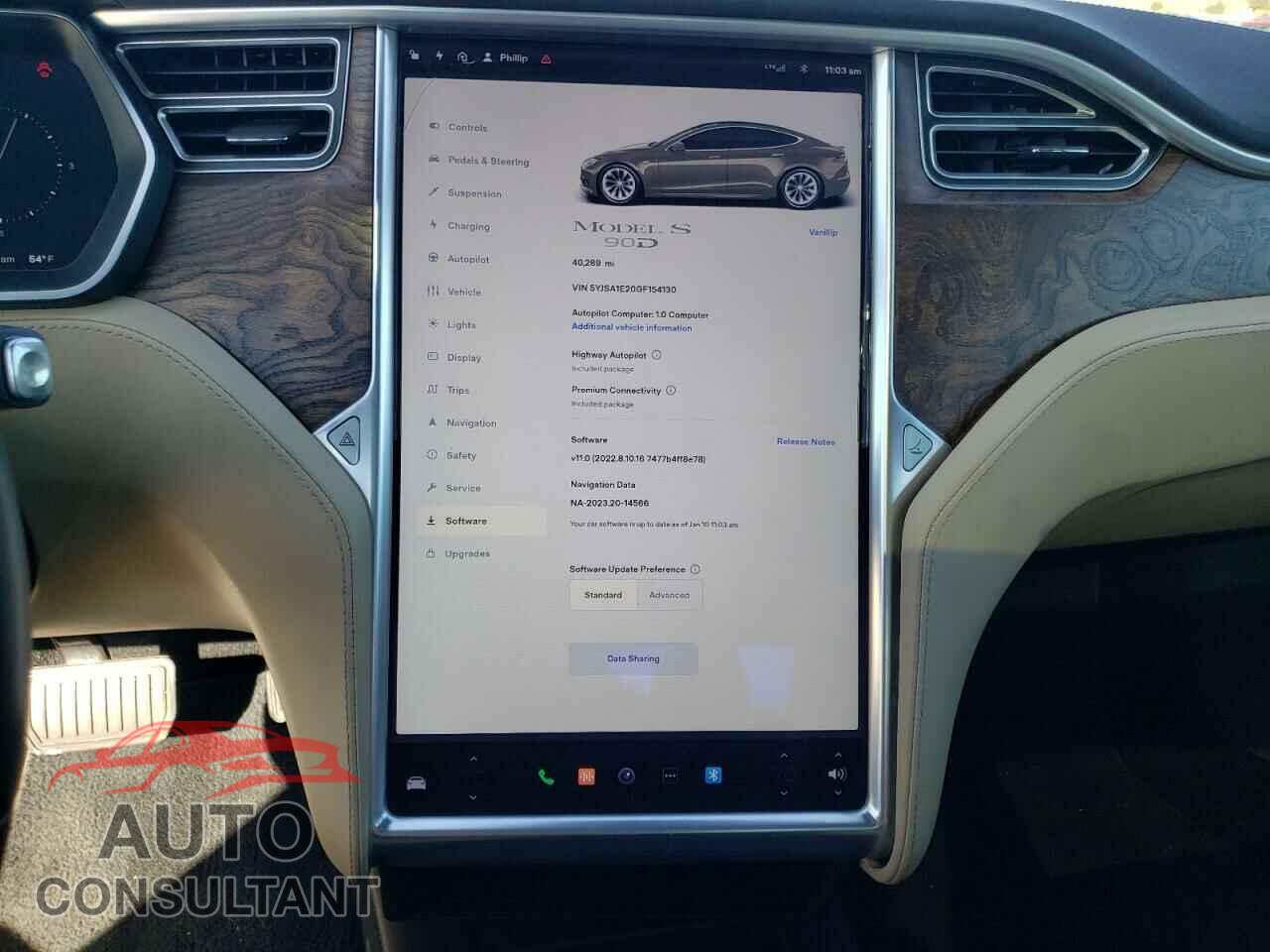 TESLA MODEL S 2016 - 5YJSA1E20GF154130
