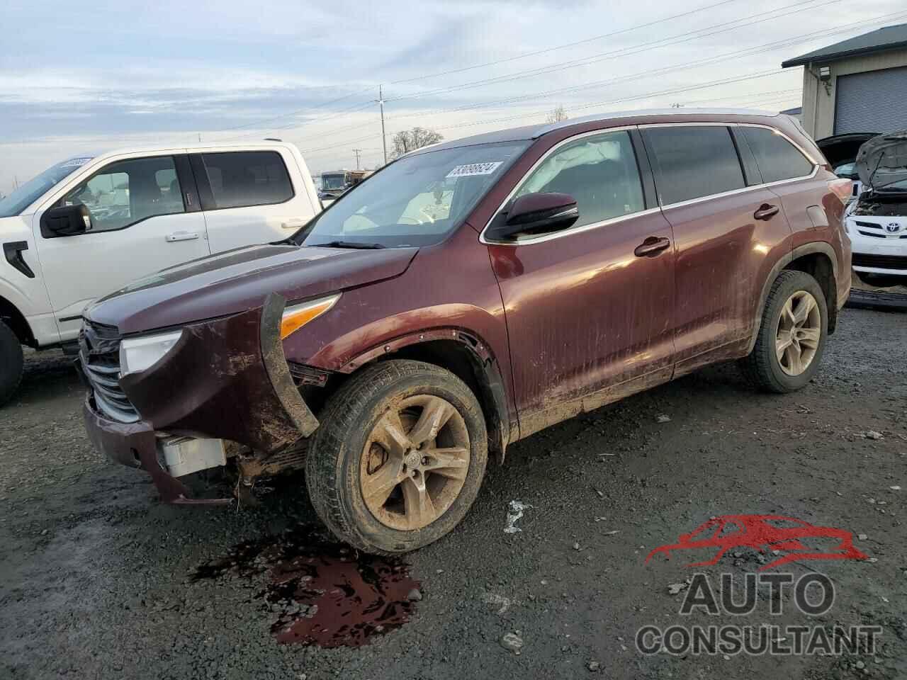 TOYOTA HIGHLANDER 2015 - 5TDDKRFH0FS184116