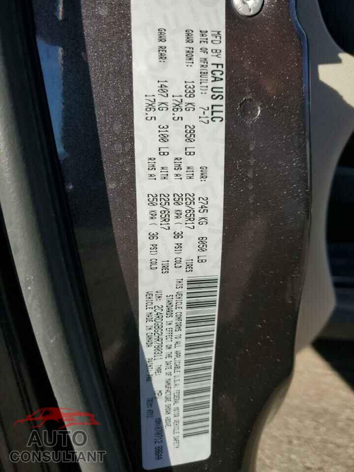 DODGE CARAVAN 2017 - 2C4RDGBG2HR780311