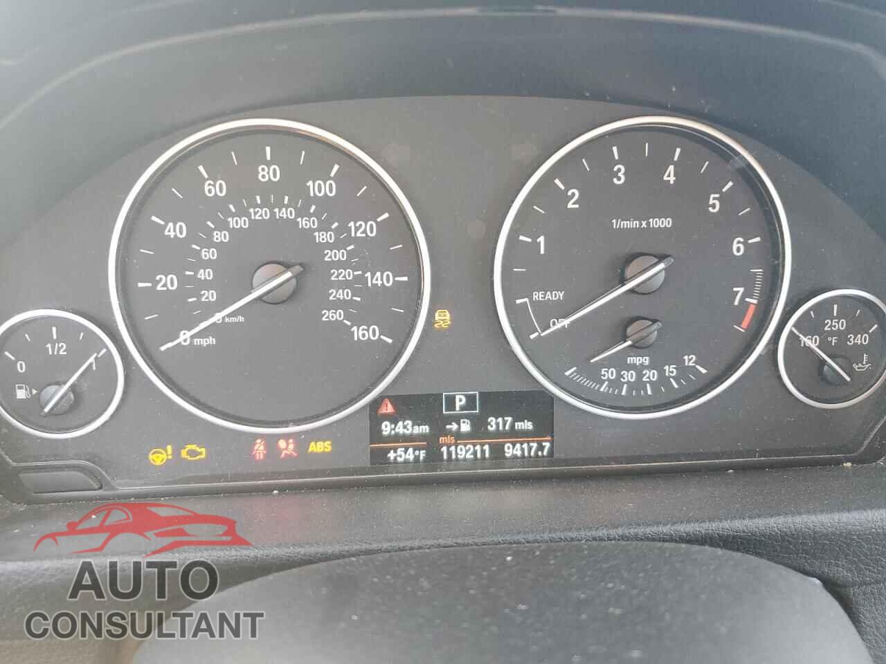 BMW 3 SERIES 2013 - WBA3B5C54DF591283