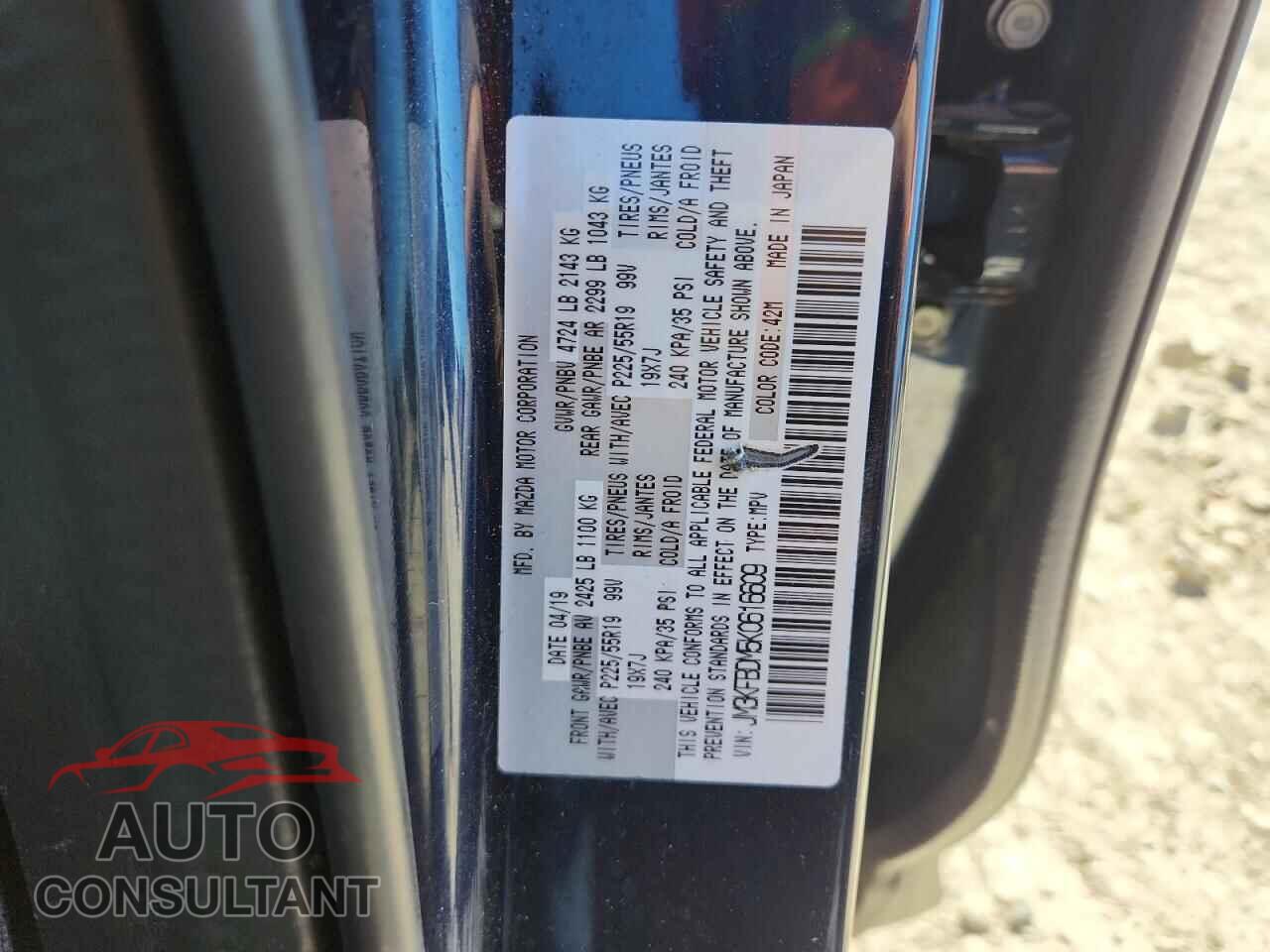 MAZDA CX-5 2019 - JM3KFBDM5K0616609