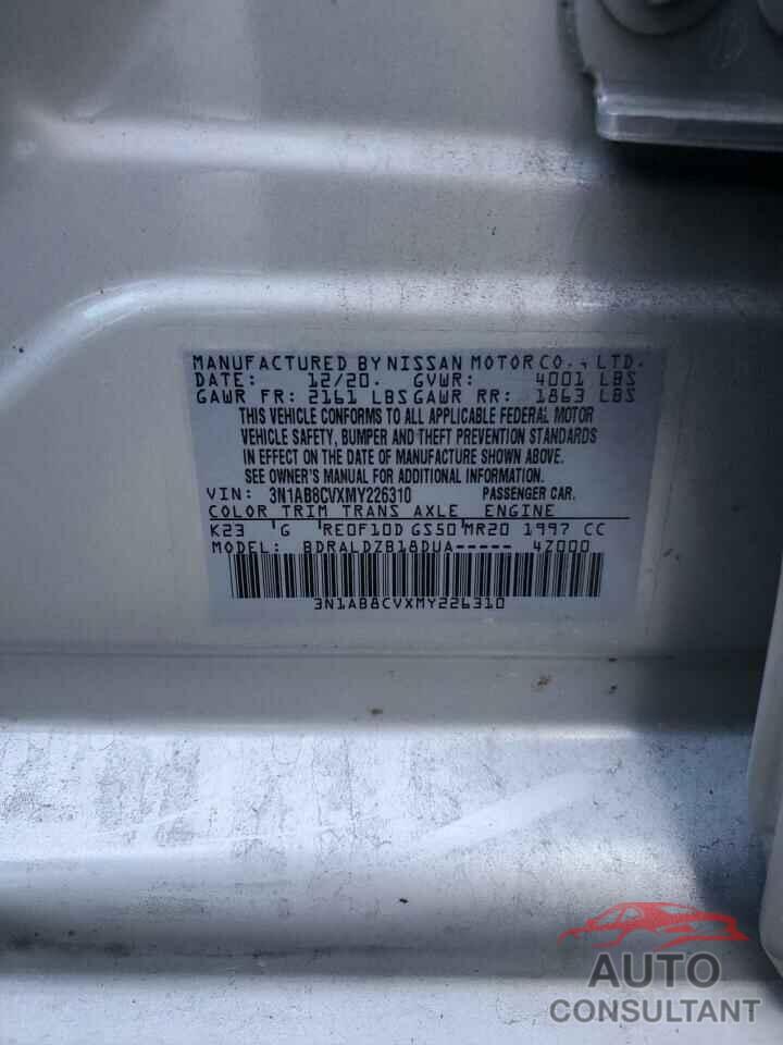 NISSAN SENTRA 2021 - 3N1AB8CVXMY226310