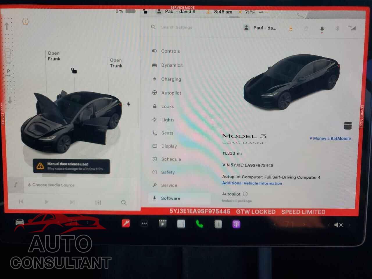 TESLA MODEL 3 2025 - 5YJ3E1EA9SF975445