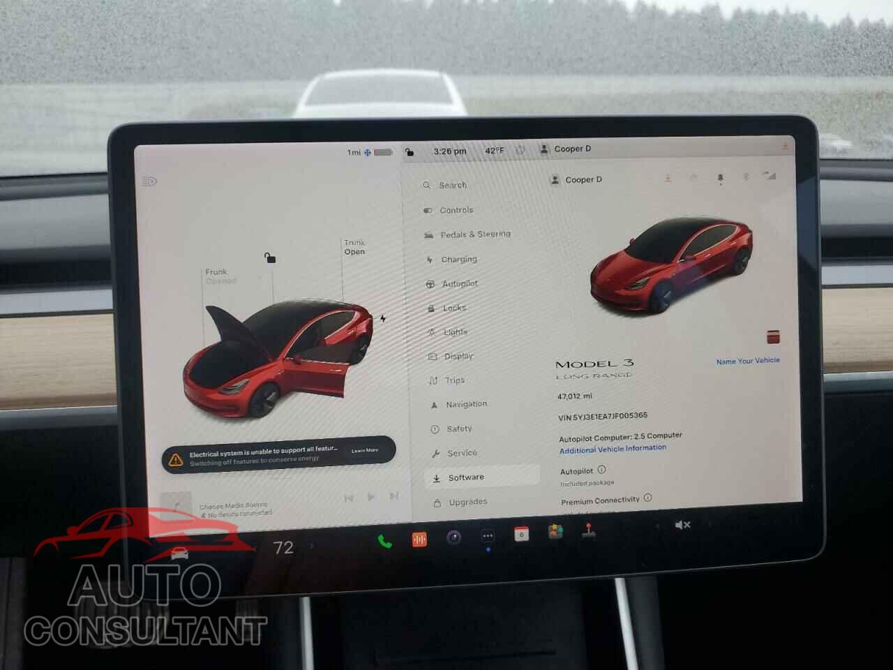 TESLA MODEL 3 2018 - 5YJ3E1EA7JF005365