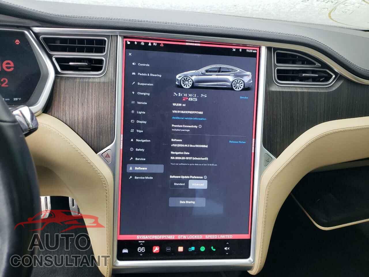 TESLA MODEL S 2013 - 5YJSA1CP6DFP17482