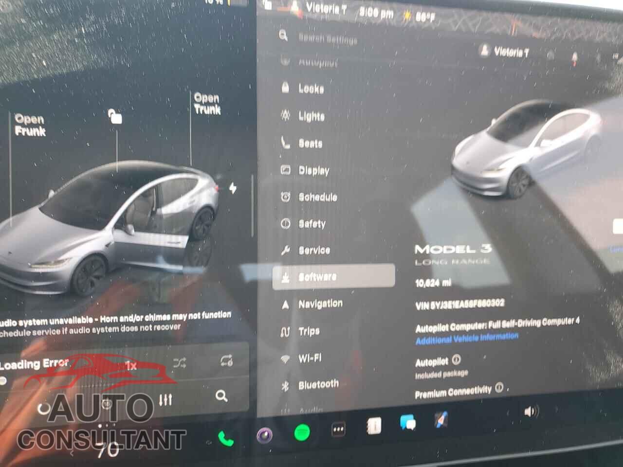 TESLA MODEL 3 2025 - 5YJ3E1EA5SF880302