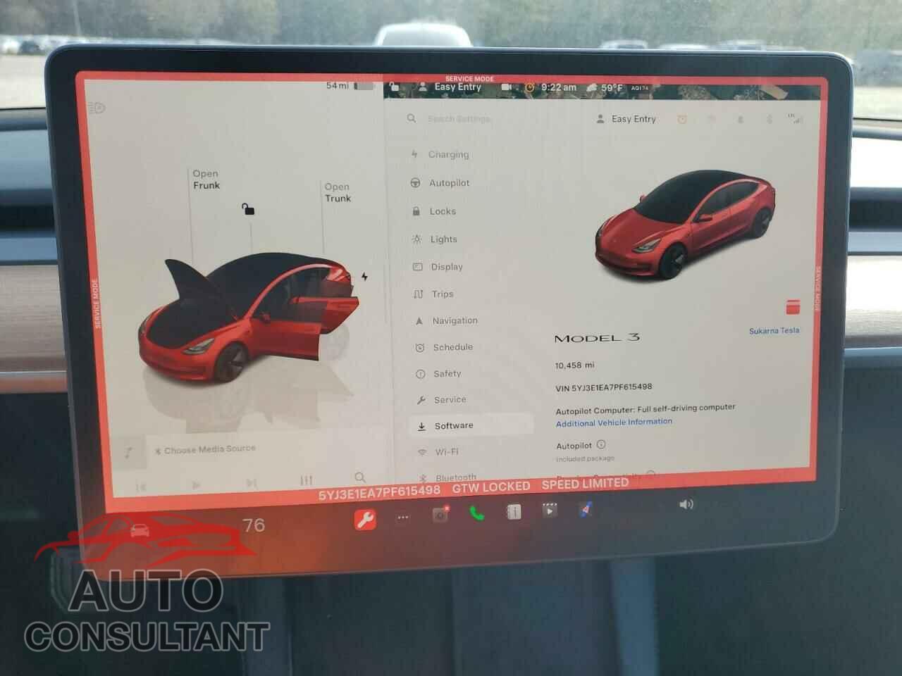 TESLA MODEL 3 2023 - 5YJ3E1EA7PF615498
