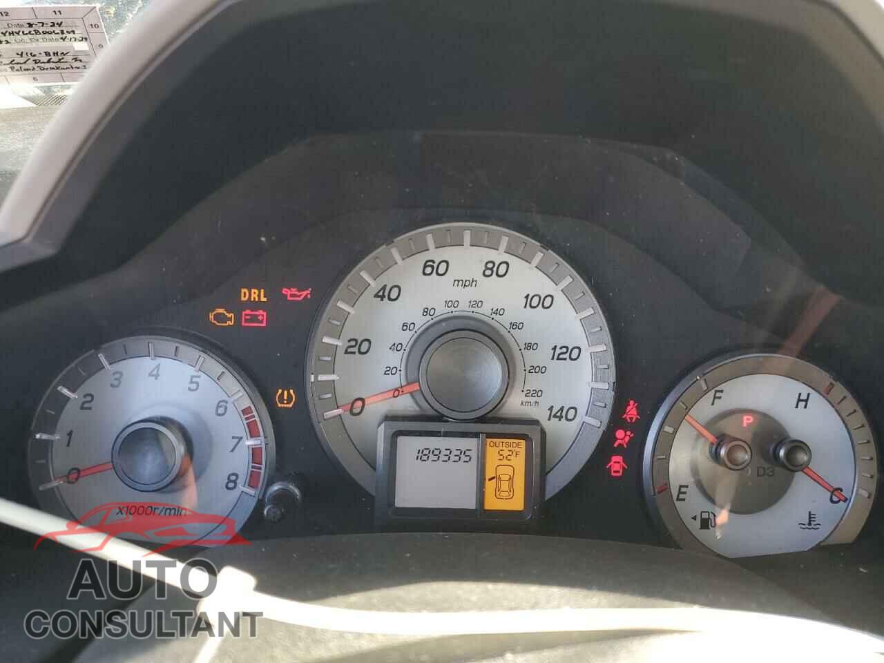 HONDA PILOT 2012 - 5FNYF4H46CB006309