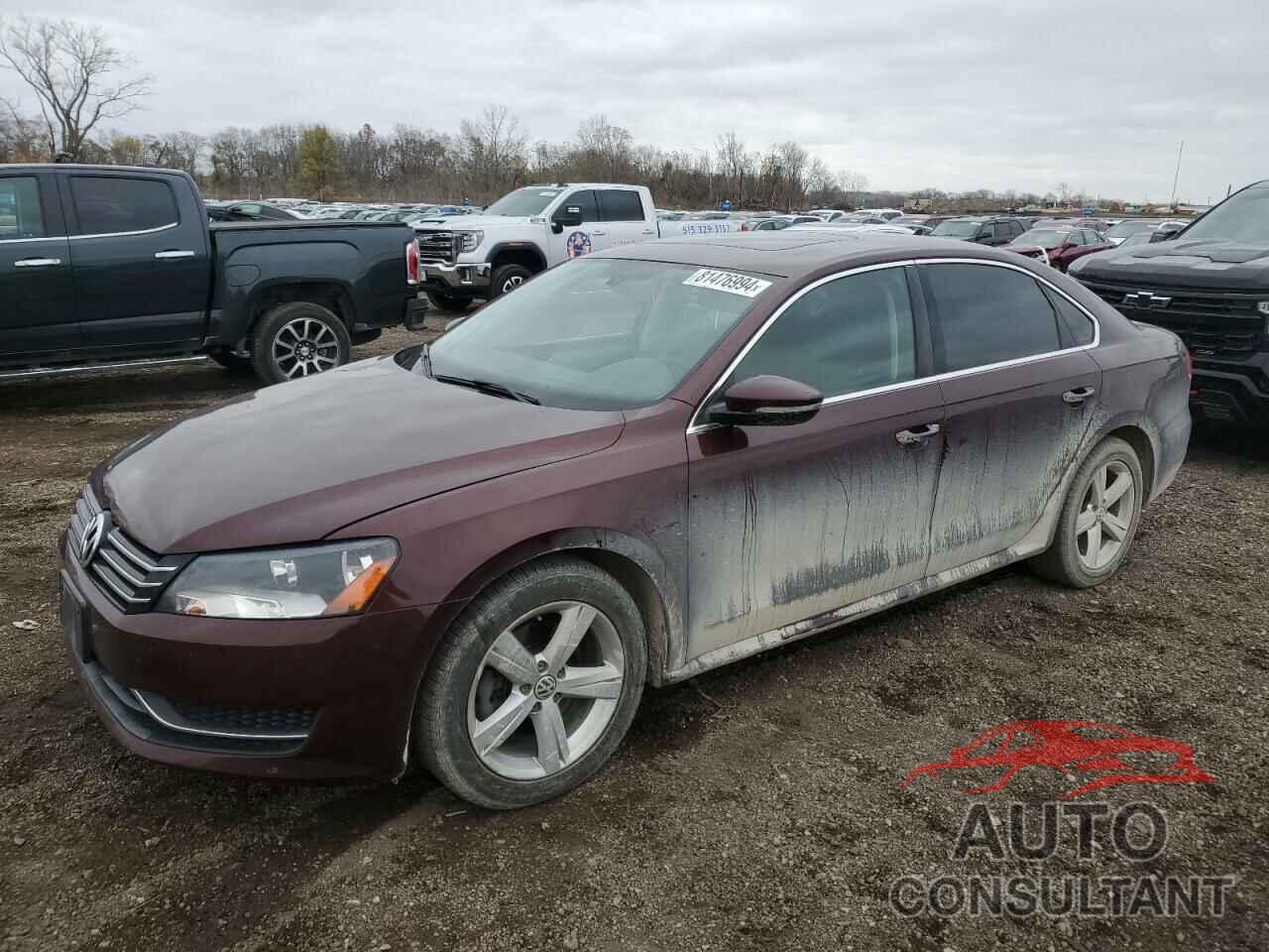 VOLKSWAGEN PASSAT 2012 - 1VWBP7A3XCC087010