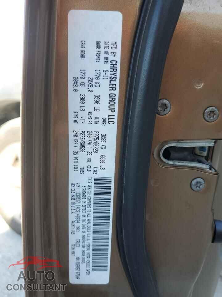 DODGE RAM 1500 2012 - 1C6RD7LT4CS148694