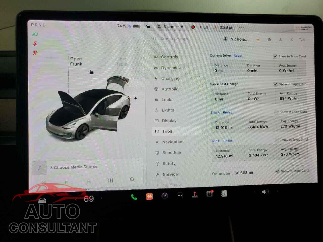 TESLA MODEL 3 2018 - 5YJ3E1EB5JF054475