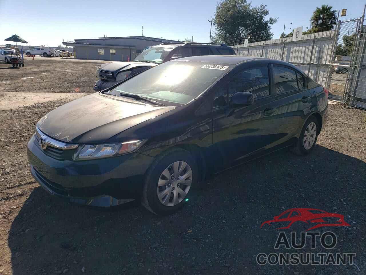 HONDA CIVIC 2012 - 19XFB2F56CE366916