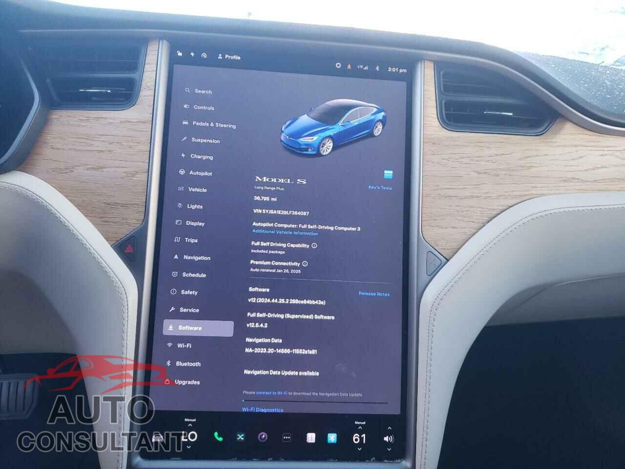 TESLA MODEL S 2020 - 5YJSA1E29LF364087