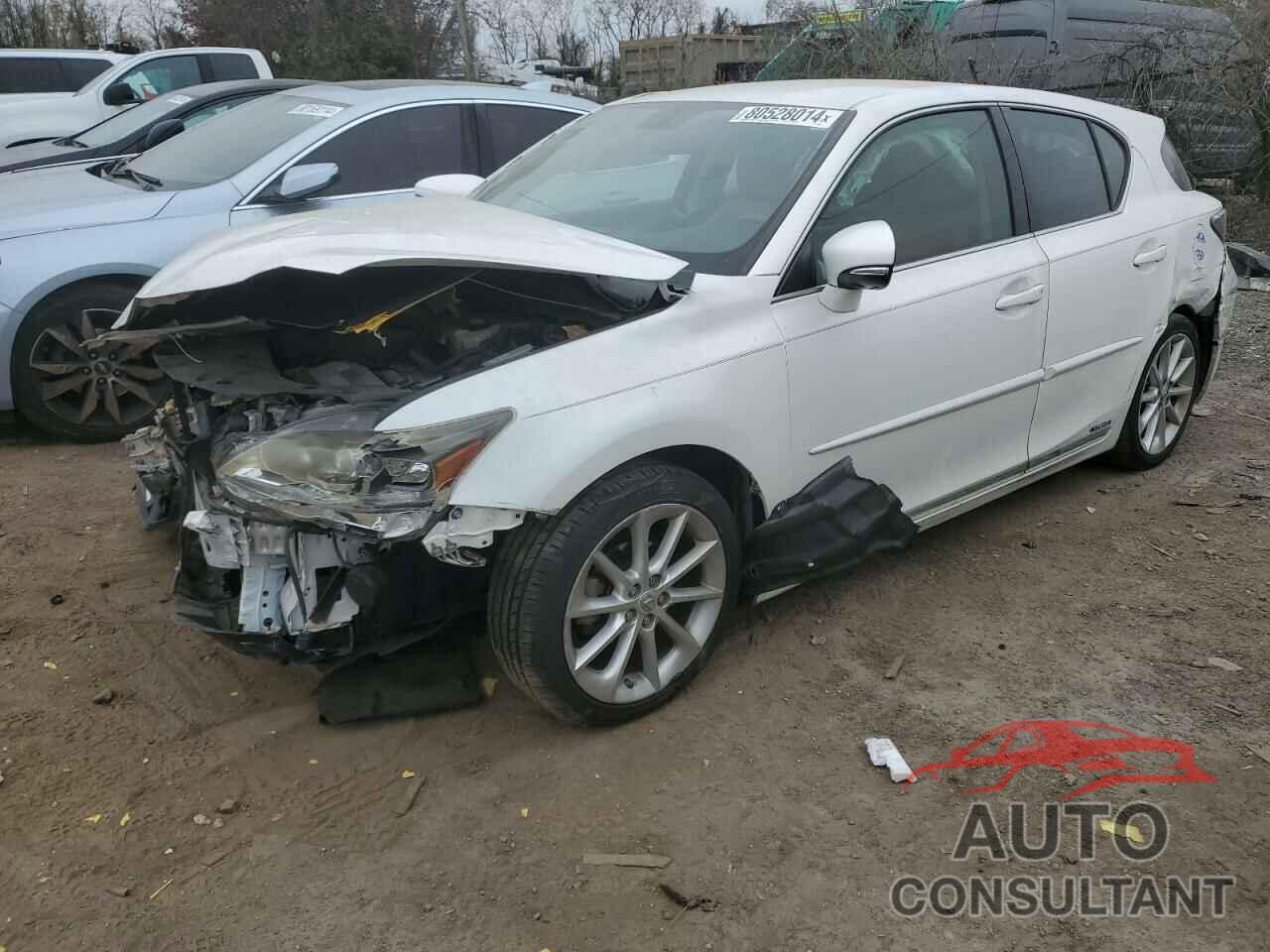 LEXUS CT 200 2012 - JTHKD5BH6C2092316