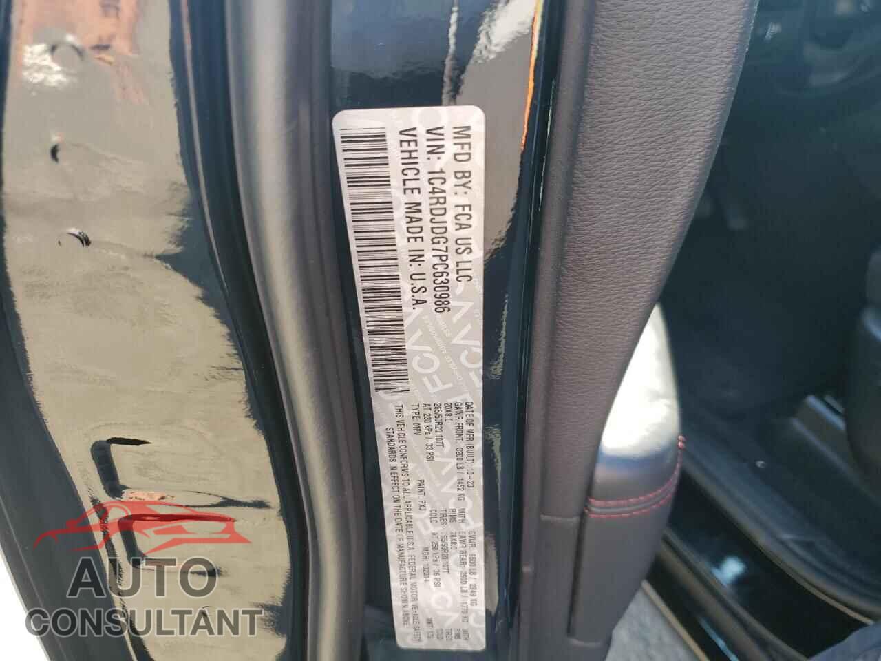 DODGE DURANGO 2023 - 1C4RDJDG7PC630986