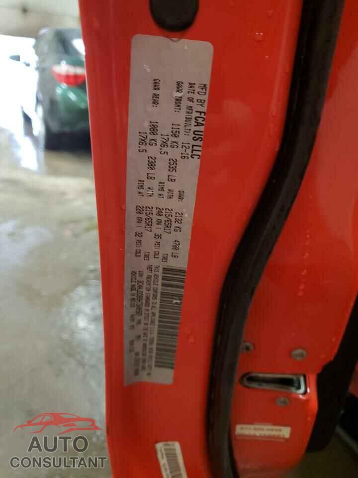 JEEP COMPASS 2017 - 3C4NJDDB8HT500587