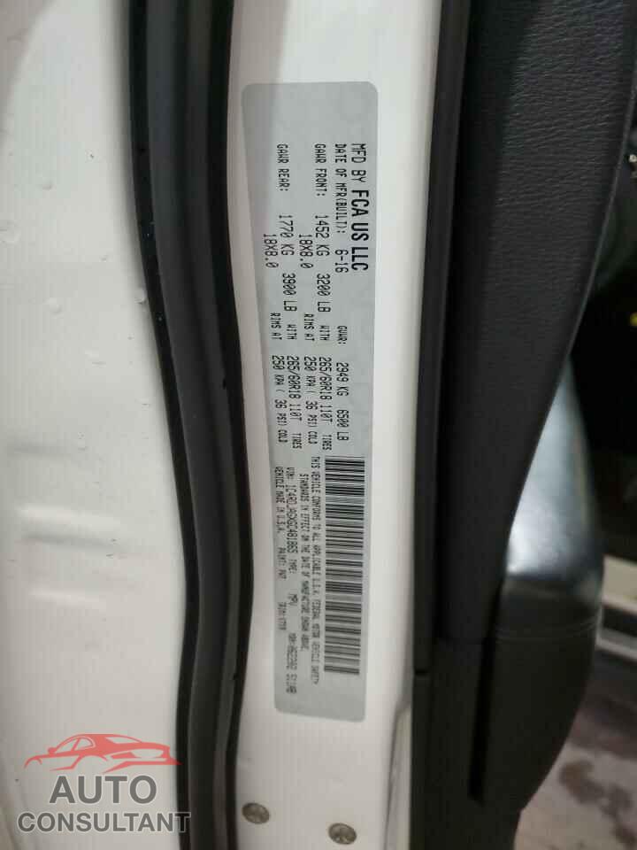 DODGE DURANGO 2016 - 1C4RDJAGXGC481865
