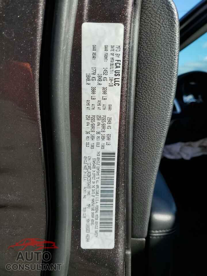 DODGE DURANGO 2019 - 1C4RDJAG9KC576409