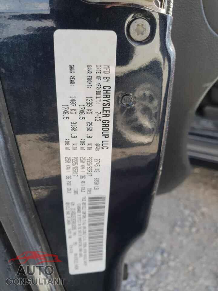 DODGE CARAVAN 2013 - 2C4RDGEG9DR816985