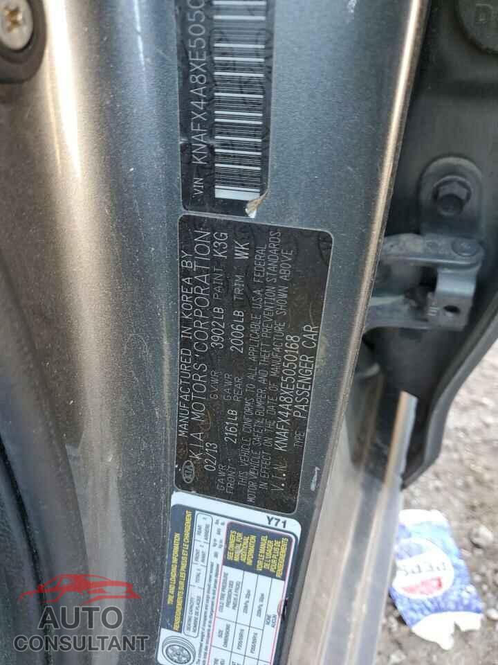 KIA FORTE 2014 - KNAFX4A8XE5050168