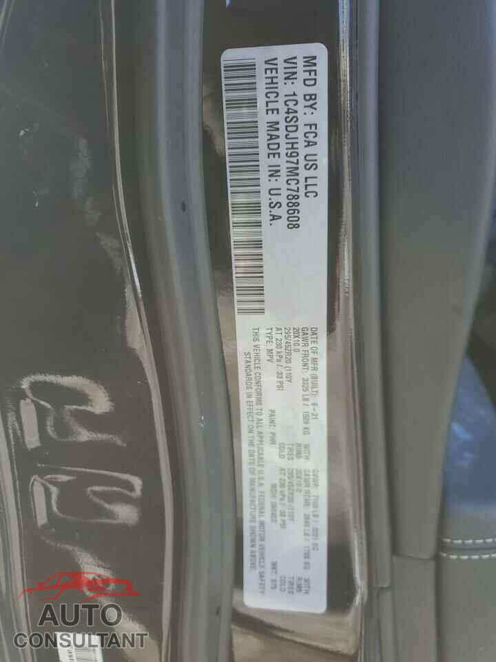 DODGE DURANGO 2021 - 1C4SDJH97MC788608