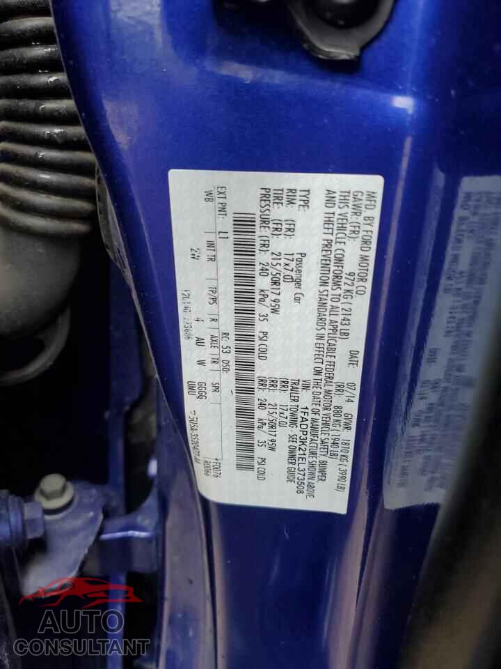 FORD FOCUS 2014 - 1FADP3K21EL373508