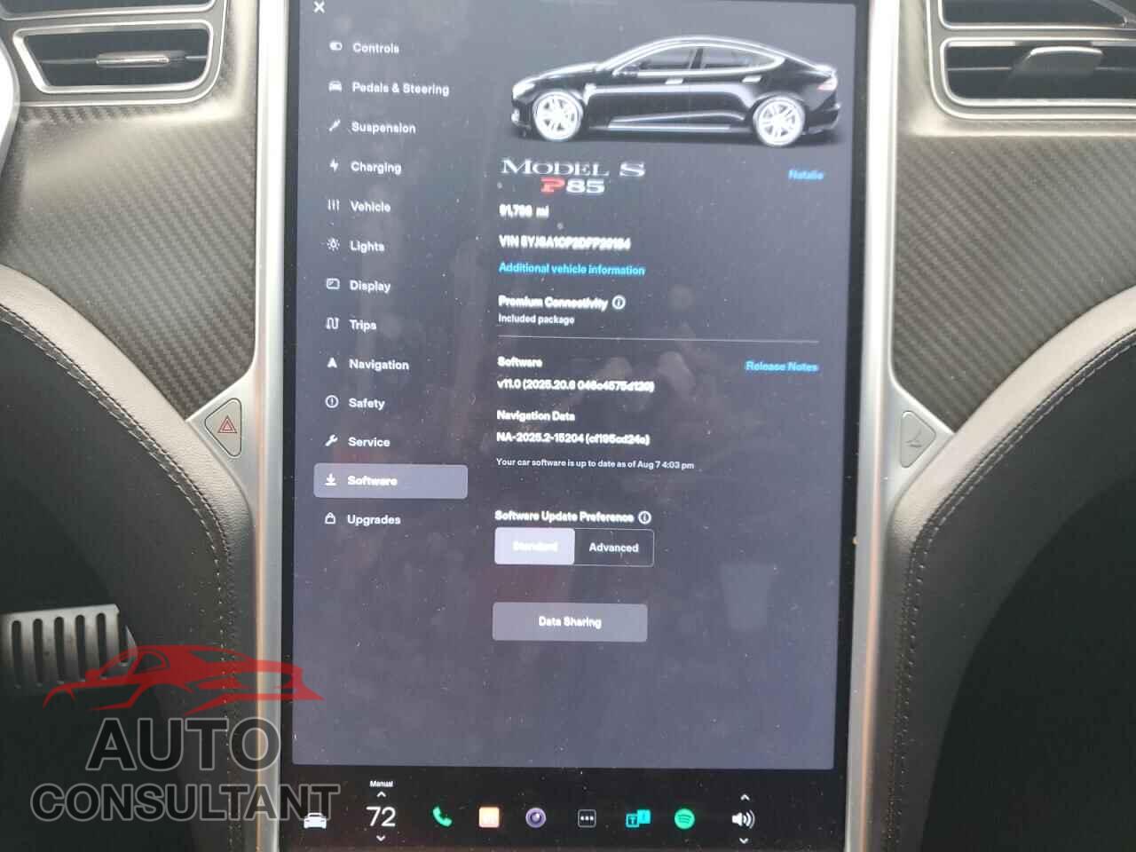 TESLA MODEL S 2013 - 5YJSA1CP2DFP20184