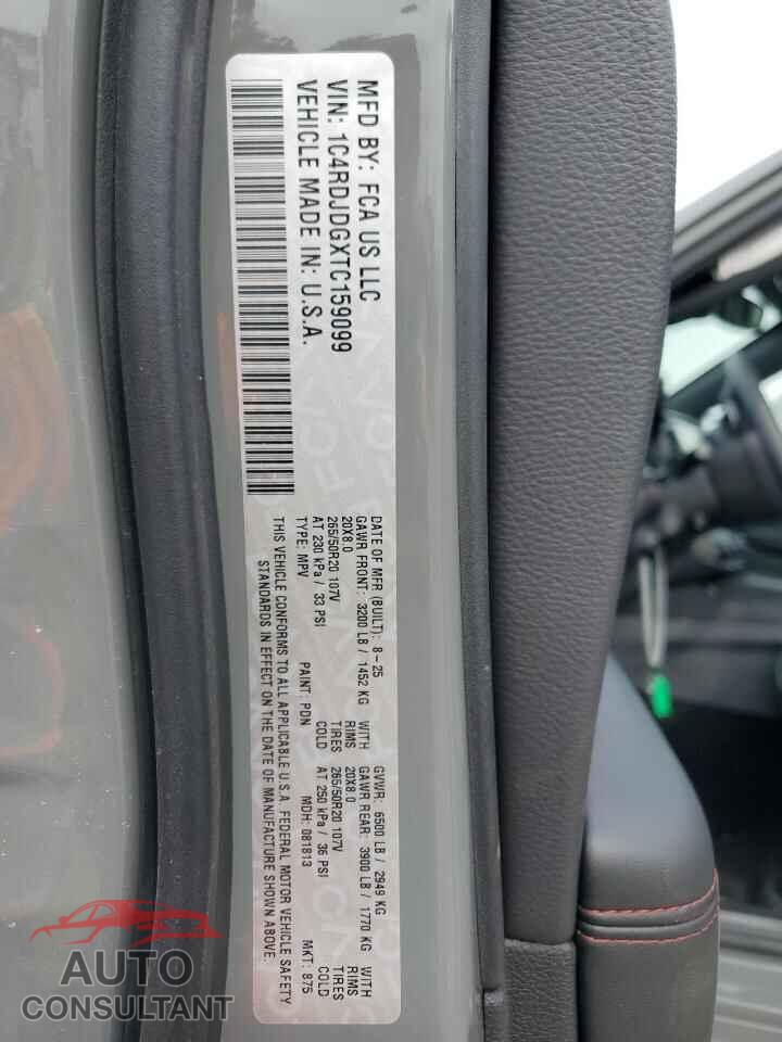 DODGE DURANGO 2026 - 1C4RDJDGXTC159099