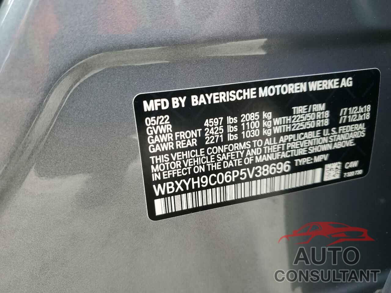 BMW X2 2023 - WBXYH9C06P5V38696