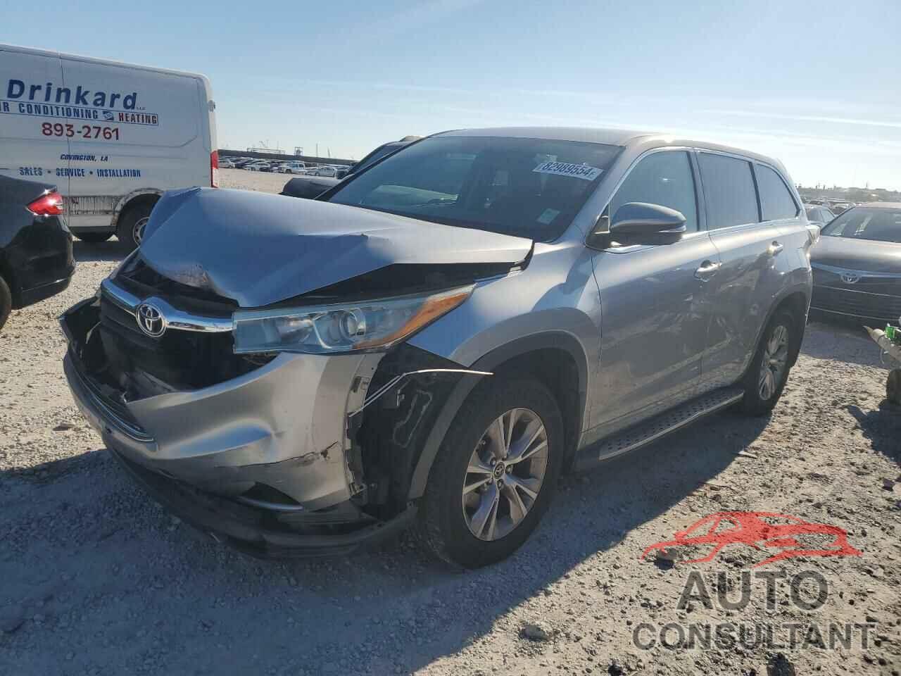 TOYOTA HIGHLANDER 2016 - 5TDZKRFH2GS173657