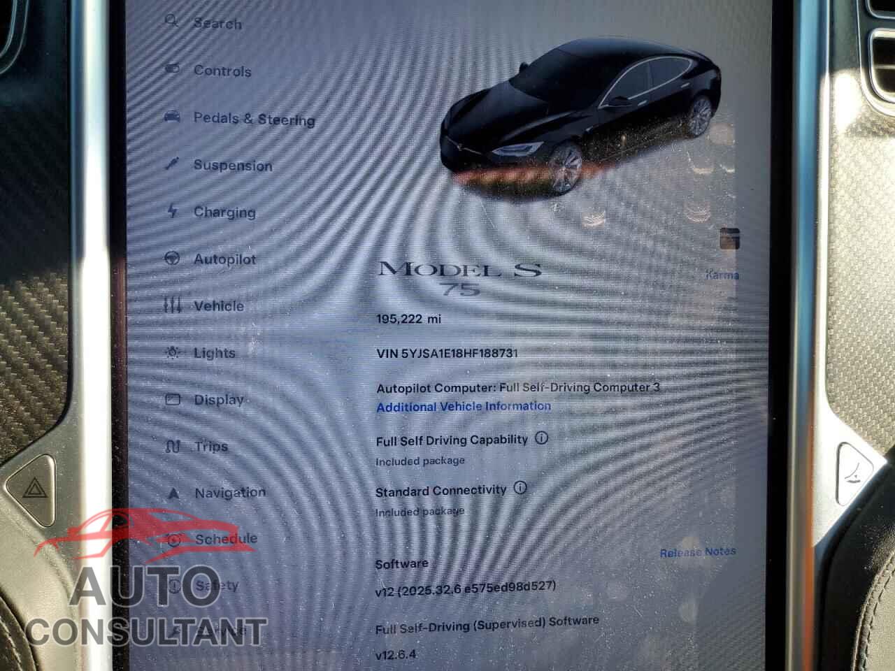 TESLA MODEL S 2017 - 5YJSA1E18HF188731