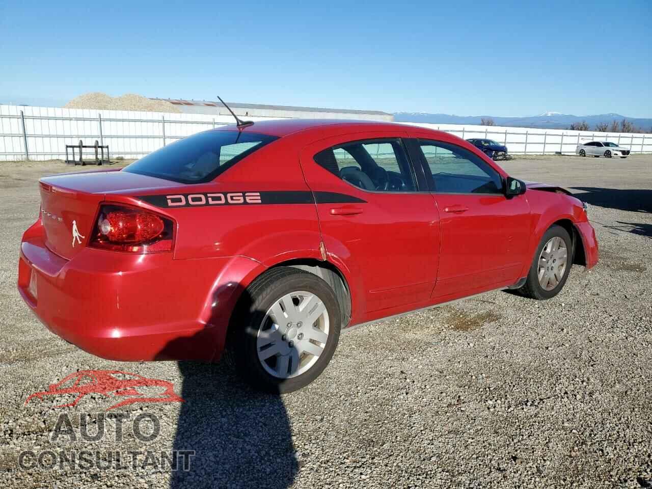 DODGE AVENGER 2012 - 1C3CDZAG6CN310182