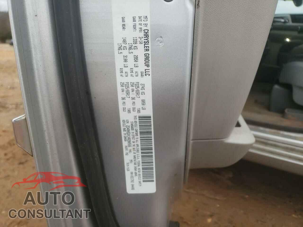 DODGE CARAVAN 2010 - 2D4RN5DX1AR280566