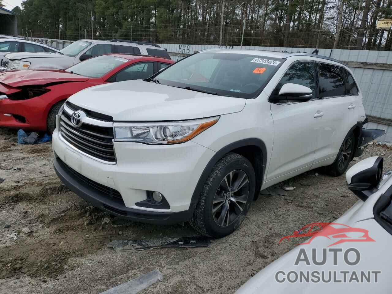 TOYOTA HIGHLANDER 2016 - 5TDJKRFH5GS345967