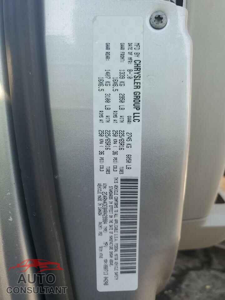 DODGE CARAVAN 2010 - 2D4RN4DE8AR429984