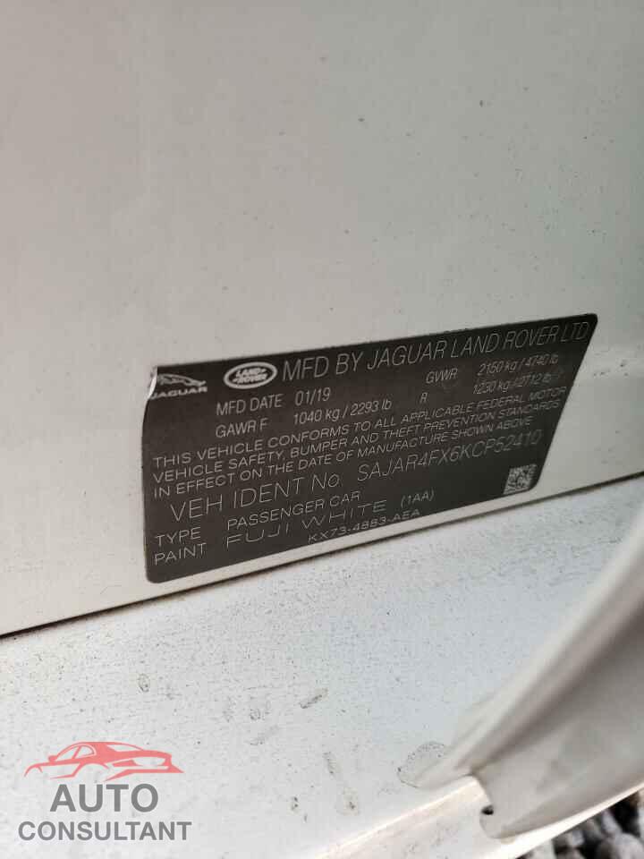 JAGUAR XE 2019 - SAJAR4FX6KCP52410